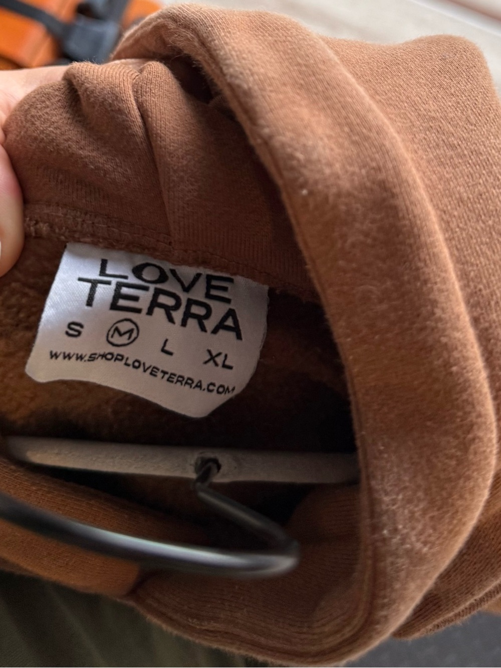 Love Terra Brown Women's Pullover Hoodie - Picture 2 of 3